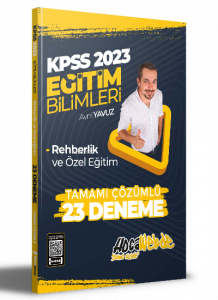 2023 KPSS Eğitim Bilimleri Rehberlik ve Özel Eğitim Tamamı Çözümlü 23 Deneme