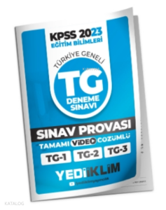 2023 KPSS Eğitim Bilimleri Türkiye Geneli Sınav Provası Deneme (1-2-3) Tamamı Video Çözümlü