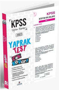 2023 KPSS Eğitim Bilimleri Yaprak Test Çek Kopart