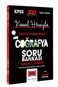 2023 KPSS Kemal Hoca'yla Harita Yorumlayan Coğrafya Tamamı Çözümlü Soru Bankası