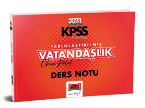 2023 KPSS Tablolaştırılmış Vatandaşlık Ders Notu