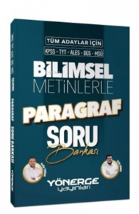 2023 KPSS TYT ALES DGS MSÜ Bilimsel Metinlerle Paragraf Soru Bankası
