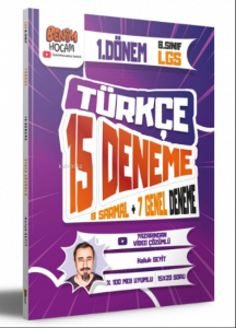 2023 LGS 1. Dönem Türkçe 15 Deneme Sınavı