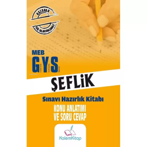 2023 MEB GYS Şeflik Konu Anlatımı ve Soru Cevap