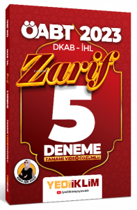 2023 ÖABT DKAP- İHL Zarif Tamamı Video Çözümlü 5 Deneme