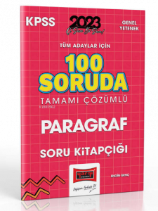 2023 Tamamı Çözümlü 100 Soruda Paragraf Soru Kitapçığı