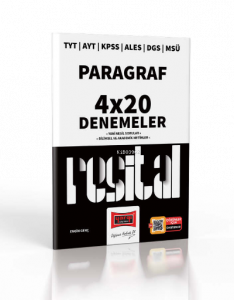2023 TYT AYT KPSS ALES DGS MSÜ Resital Serisi Paragraf 4x20 Deneme Sınavı