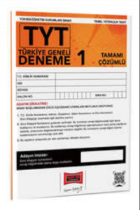 2023 TYT Tamamı Çözümlü Türkiye Geneli Deneme Sınavı 1