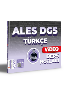 2024 ALES DGS Türkçe Video Ders Notları