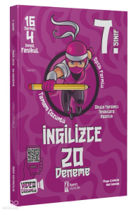 2024 İsem 7. Sınıf İngilizce 20 Deneme