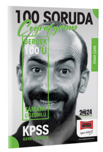 2024 KPSS 5Yüz 100 Soruda Tamamı Çözümlü Coğrafyanın Gerçek 100'ü