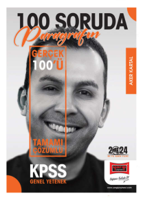 2024 KPSS 5Yüz 100 Soruda Tamamı Çözümlü Paragrafın Gerçek 100'ü