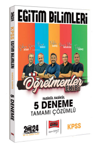 2024 KPSS Eğitim Bilimleri Öğretmenler Ekibi Fasikül Fasikül Tamamı Çözümlü 5 Deneme