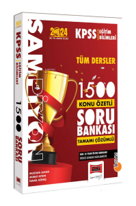 2024 KPSS Eğitim Bilimleri Şampiyon Tüm Dersler 1500 Konu Özetli Tamamı Çözümlü Soru Bankası