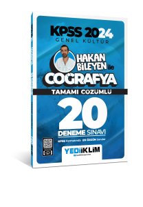 2024 KPSS Genel Kültür Hakan Bileyen ile Coğrafya Tamamı Çözümlü 20 Deneme