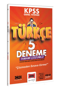 2024 KPSS Genel Yetenek Türkçe Tamamı Çözümlü 5 Deneme