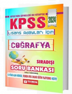 2024 KPSS Lisans Coğrafya Sıradışı Soru Bankası