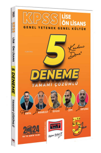 2024 KPSS Lise Ön Lisans GK-GY 5Yüz Ekibi Tüm Dersler Tamamı Çözümlü 5 Deneme