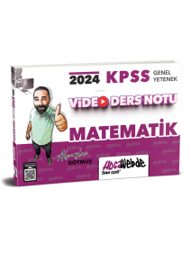 2024 KPSS Matematik Video Ders Notu
