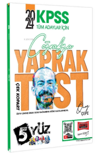 2024 KPSS Tüm Adaylar İçin 5Yüz Coğrafya Çek Kopart Yaprak Test