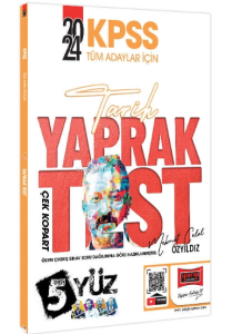 2024 KPSS Tüm Adaylar İçin 5Yüz Tarih Çek Kopart Yaprak Test