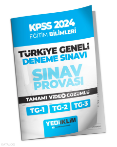 2024 KPSS Türkiye Geneli Eğitim Bilimleri ( 1-2-3 ) Deneme Sınavları Tamamı Video Çözümlü