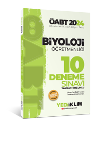 2024 ÖABT Biyoloji Öğretmenliği Tamamı Çözümlü 10 Deneme Sınavı