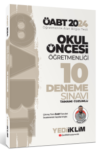 2024 ÖABT Okul Öncesi Öğretmenliği Tamamı Çözümlü 10 Deneme
