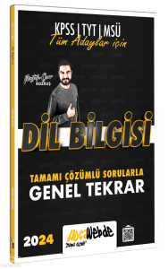 2024 Tüm Adaylar İçin Dil Bilgisi Tamamı Çözümlü Sorularla Genel Tekrar