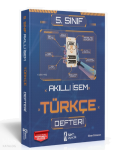 2025 Akıllı İsem 5. Sınıf Türkçe Defteri İsem Yayıncılık
