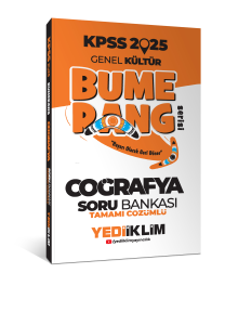 2025 KPSS Genel Kültür Bumerang Coğrafya Tamamı Çözümlü Soru Bankası