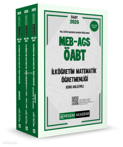 2026 MEB AGS ÖABT İlköğretim Matematik Konu Anlatımlı (3 Kitap)