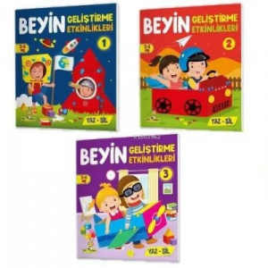 3-6 Yaş Beyin Geliştirme Etkinlikleri YAZ-SİL Kitaplar Yükselen Zeka