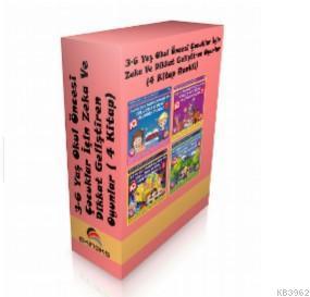3 - 6 Yaş Okul Öncesi Çocuklar İçin Zeka ve Dikkat Geliştiren Oyunlar ( 4 Kitap Set)