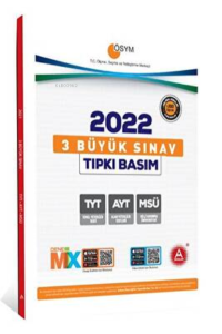 3 Büyük Sınav AYT TYT MSÜ Tıpkı Basım 2022