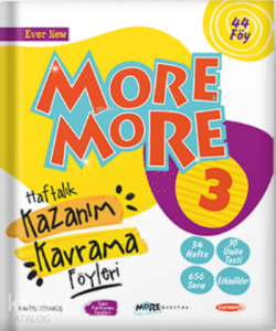 3.Sınıf More More Haftalık Kazanım Kavrama Föyleri (44 Föy) Kurmay Yayınları
