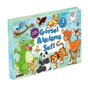 3 Yaş Görsel Algılama Seti - Sticker Hediyeli - 3 Kitap Takım
