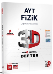 3D Yayınları AYT Fizik Video Destekli Defter