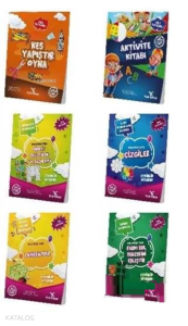 4-6 Yaş Okul Öncesi Evde Etkinlik Seti (6 Kitap)