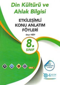 4 Adım Yayınları 8. Sınıf Din Kültürü ve Ahlak Bilgisi Etkileşimli Konu Anlatım Föyleri
