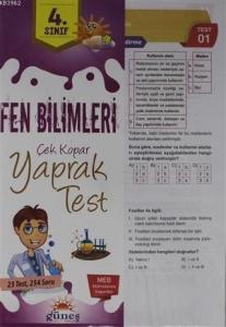 4. Sınıf Fen Bilimleri Çek Kopar Yaprak Test