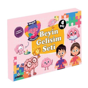 4 Yaş Beyin Gelişim Seti - Sticker Hediyeli - 3 Kitap Takım