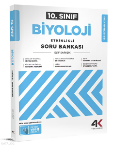 4K Yayınları 10. Sınıf Biyoloji Etkinlikli Soru Bankası