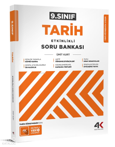 4K Yayınları 9. Sınıf Etkinlikli Tarih Soru Bankası