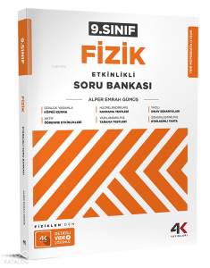 4K Yayınları 9.Sınıf Fizik Etkinlikli Soru Bankası