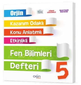 5. Sınıf Fen Bilimleri Defter