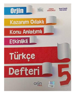 5. Sınıf Kazanım Odaklı - Konu Anlatımlı - Etkinlikli Türkçe Defteri