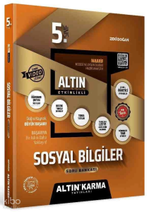 5.Sınıf Sosyal Bilgiler Altın Etkinlikli Kazanım Soru Bankası