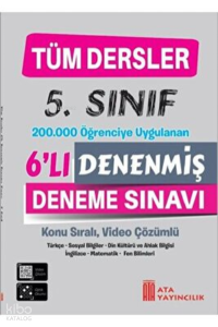 5,Sınıf Tüm Dersler Denenmiş 6'Lı Deneme Sınavı