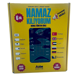 6 Dilli Tamamı Sesli Rekat Sayar Led Ekranlı Namaz Kılıyorum - Namaz Öğreten Cihaz